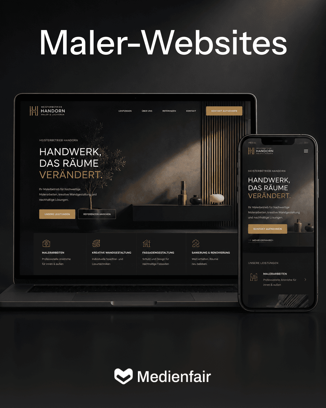 Beispiel einer modernen Handwerker-Website – Vorschau 2
