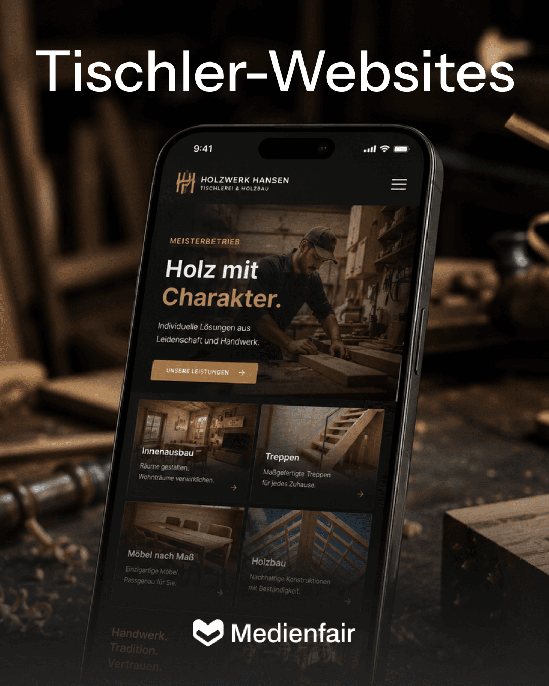 Beispiel einer modernen Handwerker-Website – Vorschau 3
